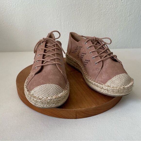 JOURNEE COLLECTION RAZILI ESPADRILLE WEDGE SNEAKER blush size 10 - Picture 3 of 10